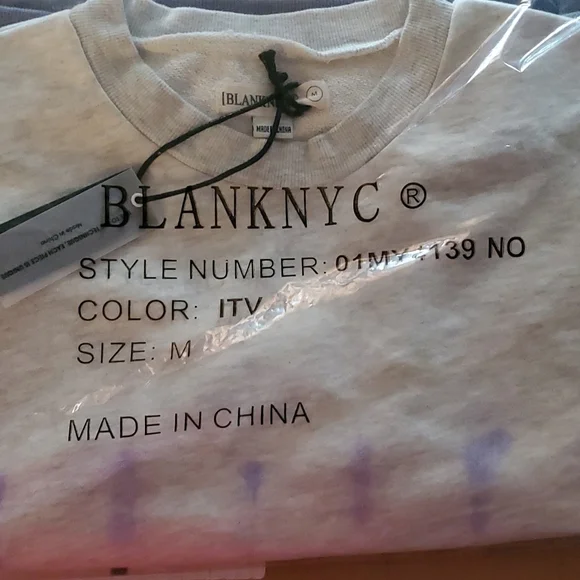 Blank NYC Tie Dye Crop Sweatshirt - Picture 8 of 8